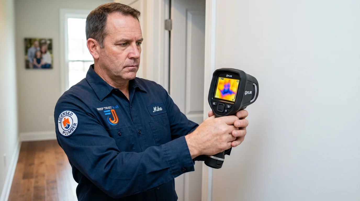 Thermal imaging leak detection by Johns Plumbing LLC in Vineland